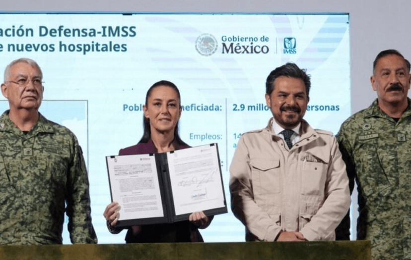 IMSS y Defensa firman convenio para construir 7 hospitales