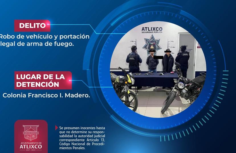 Detienen a cinco en el municipio de Atlixco