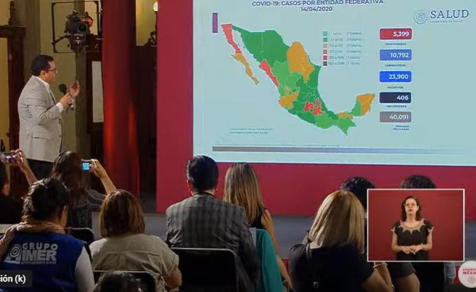 VIDEO Sube a 5399 los casos positivos por coronavirus; hay 406 muertos