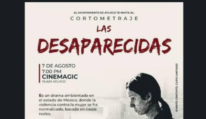 Actriz atlixquense presentará cortometraje reconocido en Australia