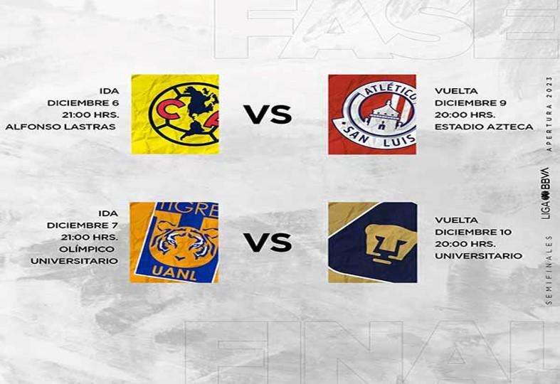 No hagas planes, listas las fechas y horarios de las semifinales