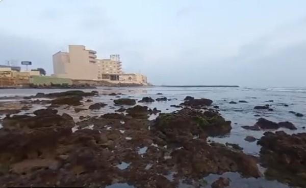 VIDEO: Se aleja el mar en playa de Boca del Río, Veracruz