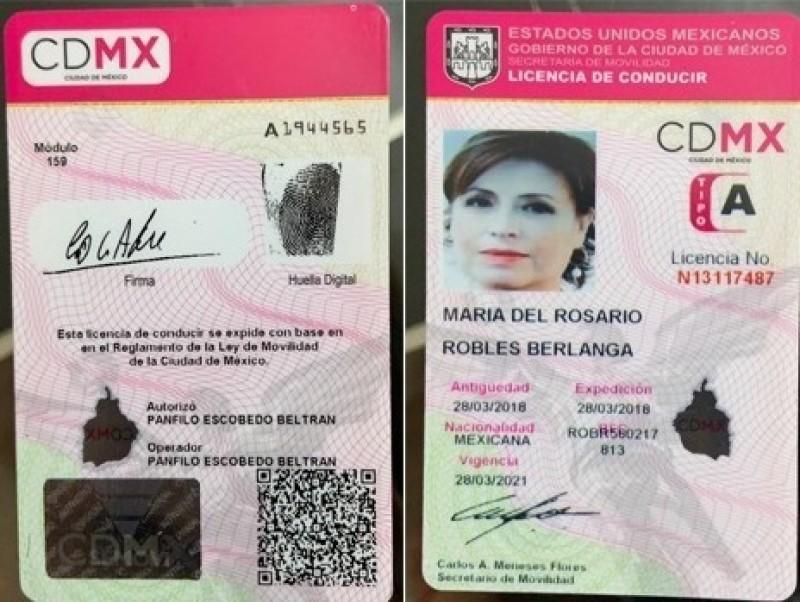 Nueva investigación contra Rosario Robles, ahora por licencia falsa