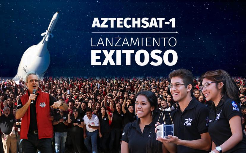 El AztechSat-1 surca el espacio, camino a la Estación Espacial Internacional