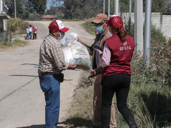 Inicia DIF segunda etapa del programa de entrega de despensas en Puebla