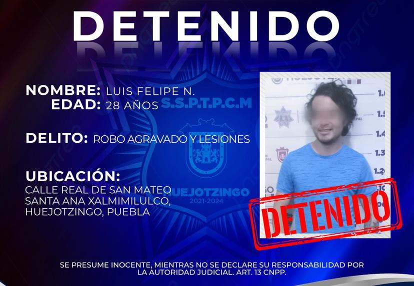 Ellos son los tres detenidos en Huejotzingo tras robo en Chiautzingo