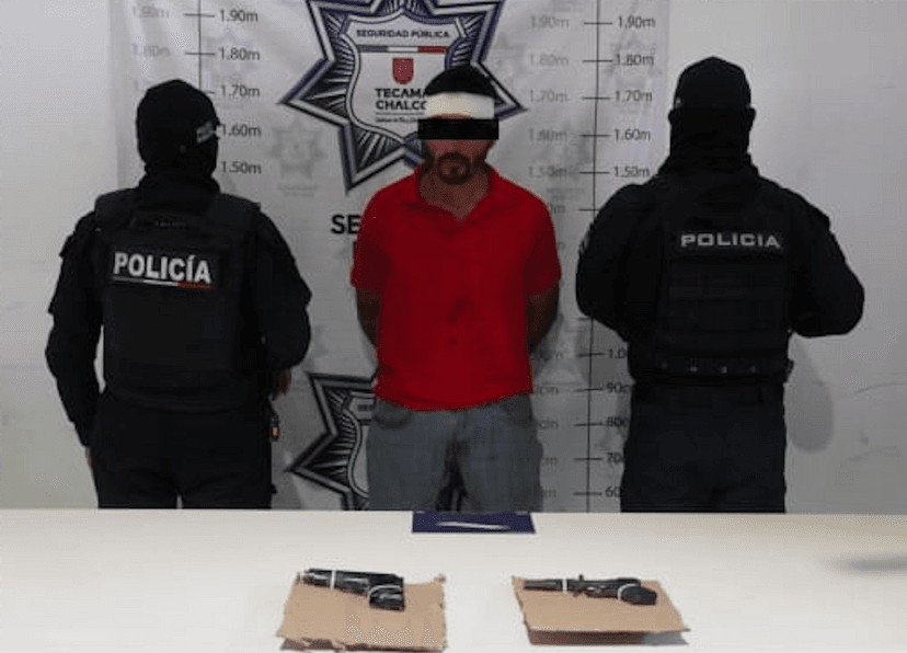 Policías de Tecamachalco detienen a hombre acusado de allanamiento 