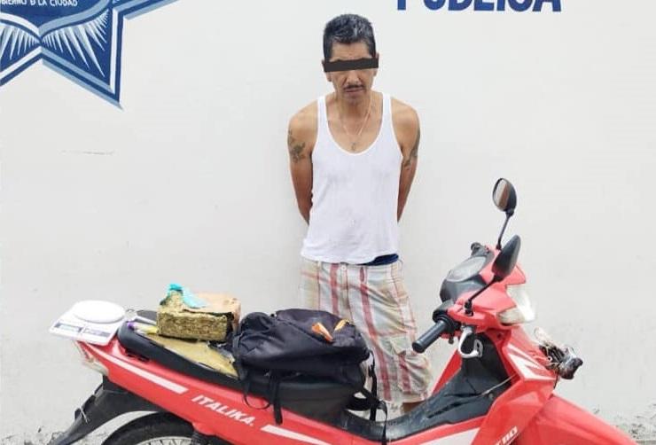 Detienen a veracruzano con droga en Tehuacán