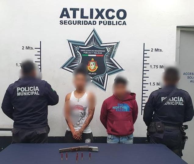 Seguridad Pública de Atlixco logra cinco detenciones