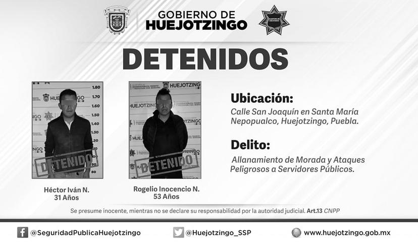 En escape fallido delincuentes lesionan a uniformada en Huejotzingo