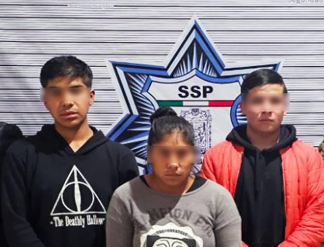 Detiene Marina a tres narcomenudistas en San Pedro Cholula