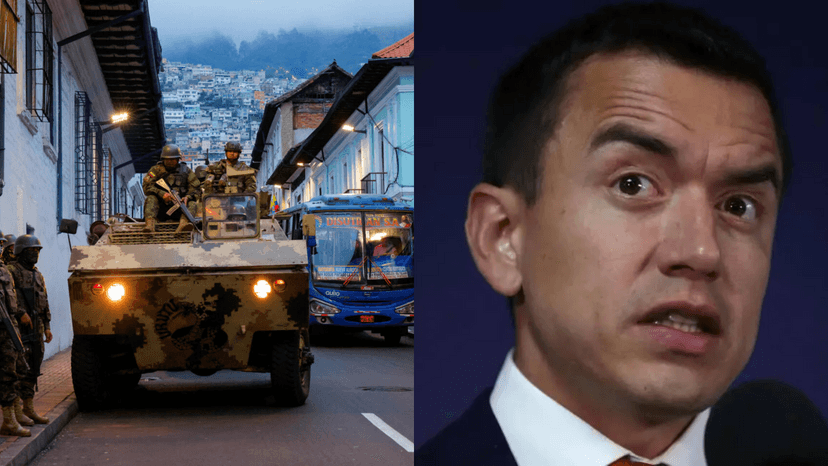 Previo a las elecciones en Ecuador, Noboa decreta "estado de excepción"