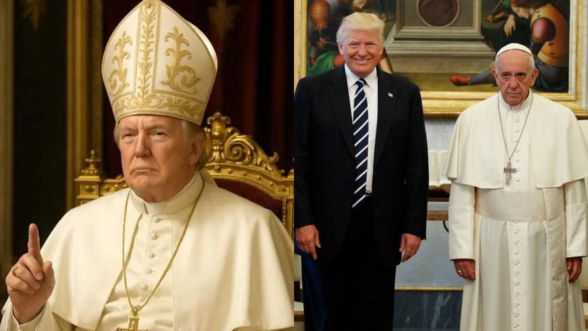 Donald Trump escandaliza con imagen donde aparece como el Papa 