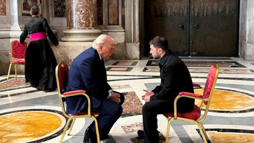 Trump y Zelensky se reunieron previo al funeral del Papa Francisco