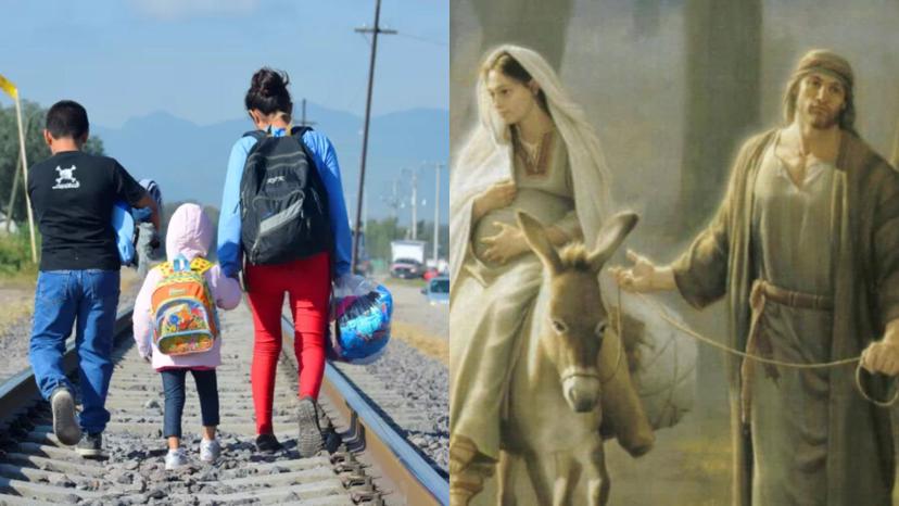 Migrantes deportados realizan Viacrucis Simbólico en Tijuana 
