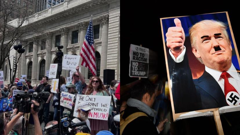 En Nueva York, ciudadanos realizan movilización masiva contra Trump 