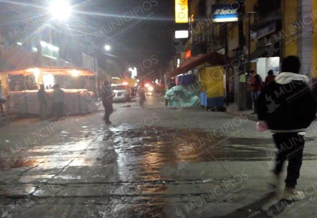 VIDEO: Balacera en Centro de Texmelucan deja 2 heridos