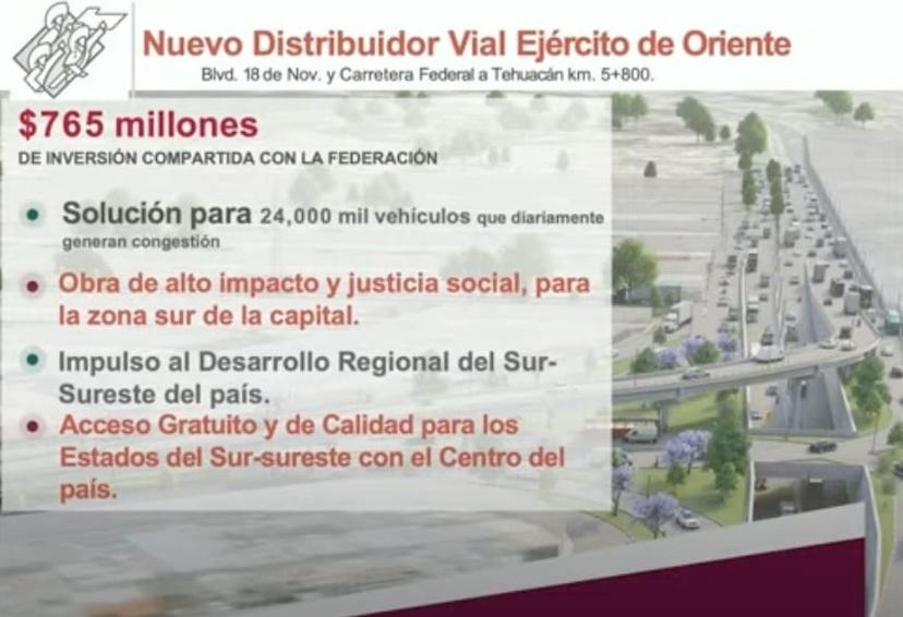 Se le planteó a AMLO la construcción del distribuidor vial de Amalucan: Céspedes