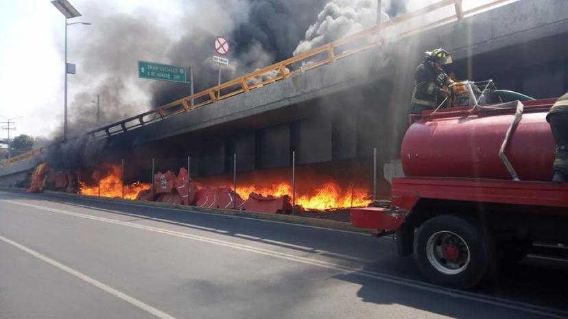 Bomberos sofocan aparatoso incendio en Colonia Aculco de la Ciudad de México