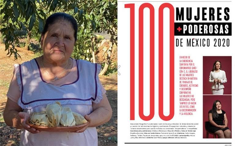 Por sus recetas doña Ángela está entre las 100 mujeres más poderosas
