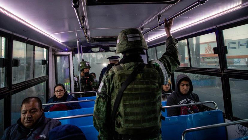 Guardia Nacional inicia revisiones a transporte público