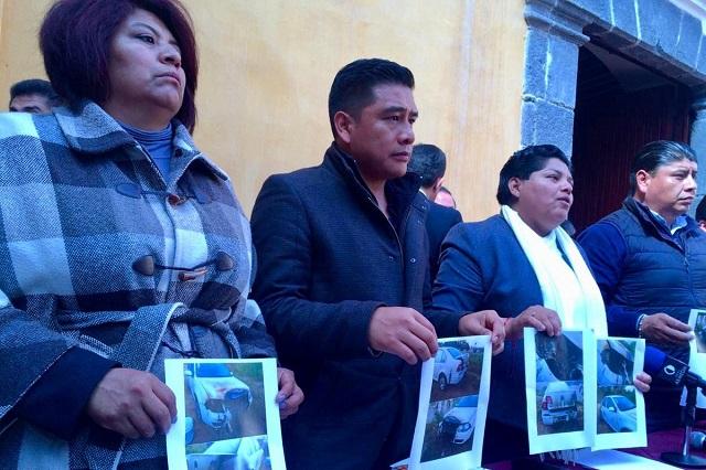 Prenden fuego a coche de alcaldesa de San Andrés Cholula