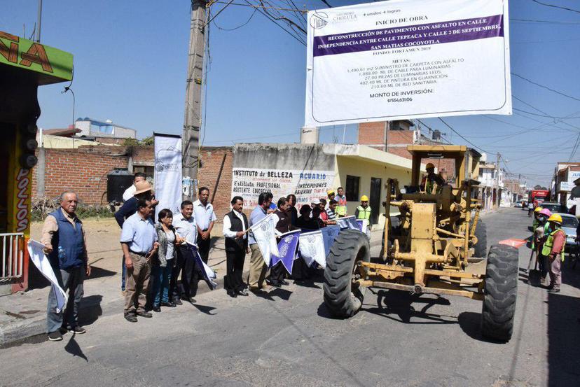 Aumenta gobierno de San Pedro Cholula obras y servicios