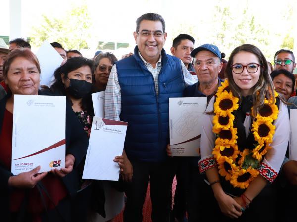 Céspedes preside inicio de construcción del Parque de la Familiar en Tepeaca