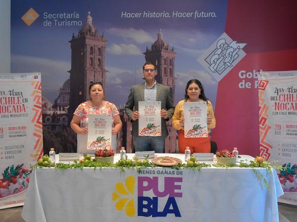 Presenta gobierno estatal Feria del Chile en Nogada de Tehuacán