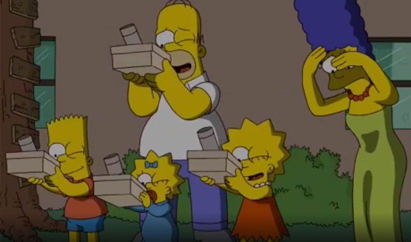 Los Simpson lo predijeron: atento al eclipse solar de este sábado