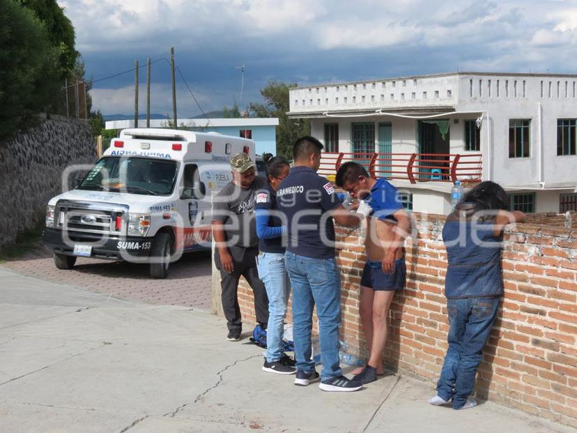 Rescatan a pareja que iban a linchar por robo en Tzicatlacoyan