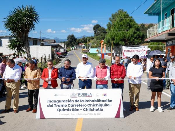 Sin distingo partidista, gobierno de Sergio Salomón ejecuta obra en todo el estado