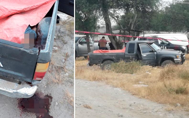 Golpeado y con tiro de gracia dejan cuerpo en batea de camioneta en Tecamachalco