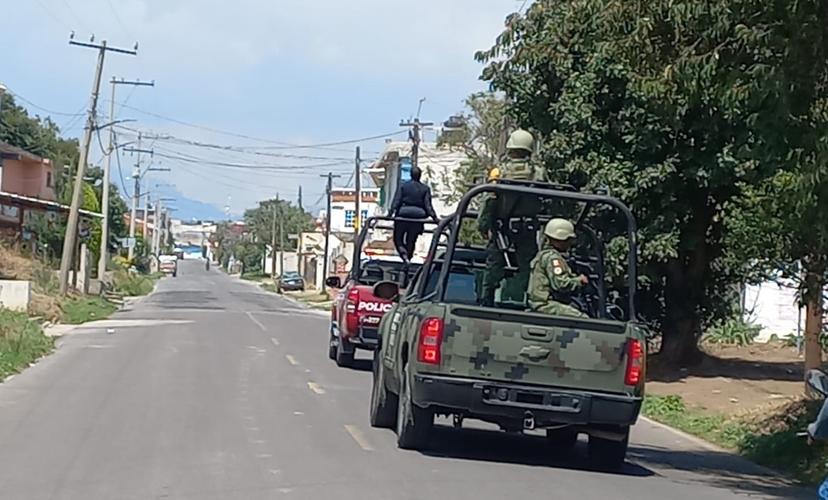 El Ejército recorre rutas de evacuación y refugios en Chiautzingo