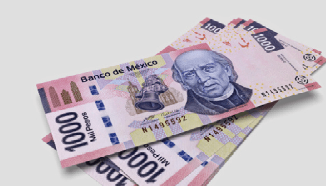 El peso mexicano se depreció ligeramente contra el dólar, este lunes