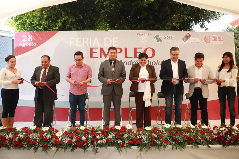 Pérez Popoca inauguró Feria del Empleo en San Andrés Cholula