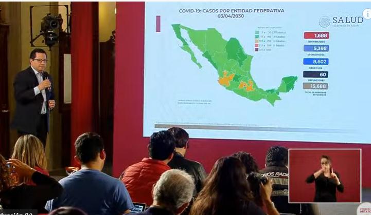 VIDEO Aumenta a 1688 los casos de coronavirus en México; hay 60 muertos