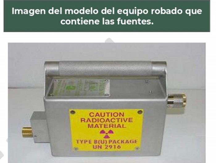 Lanzan alerta en Puebla por robo de fuente radioactiva