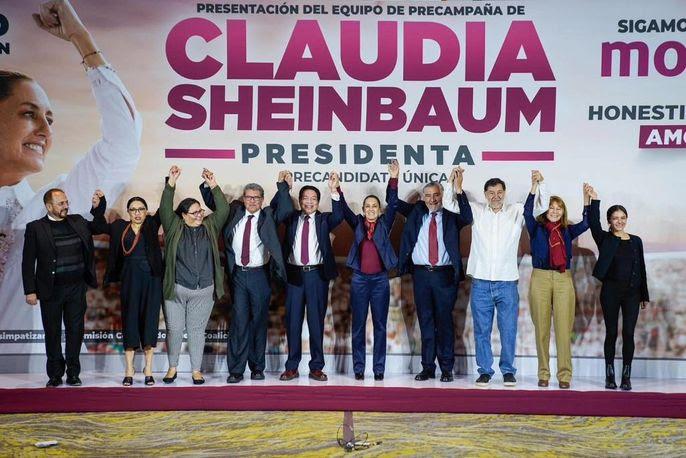 Este es el equipo de precampaña a la Presidencia de Sheinbaum