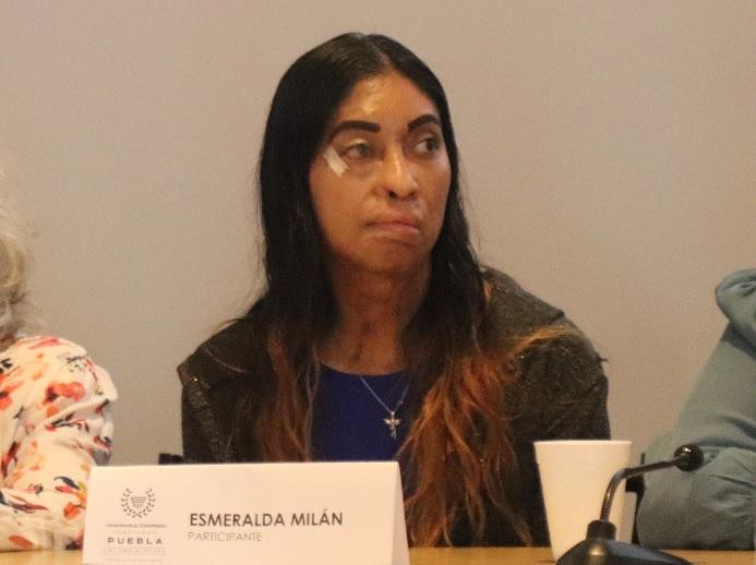 Inicia juicio de Esmeralda Millán contra su ex pareja por violencia ácida