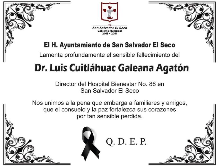 Muere por Covid director del Hospital Rural de El Seco 