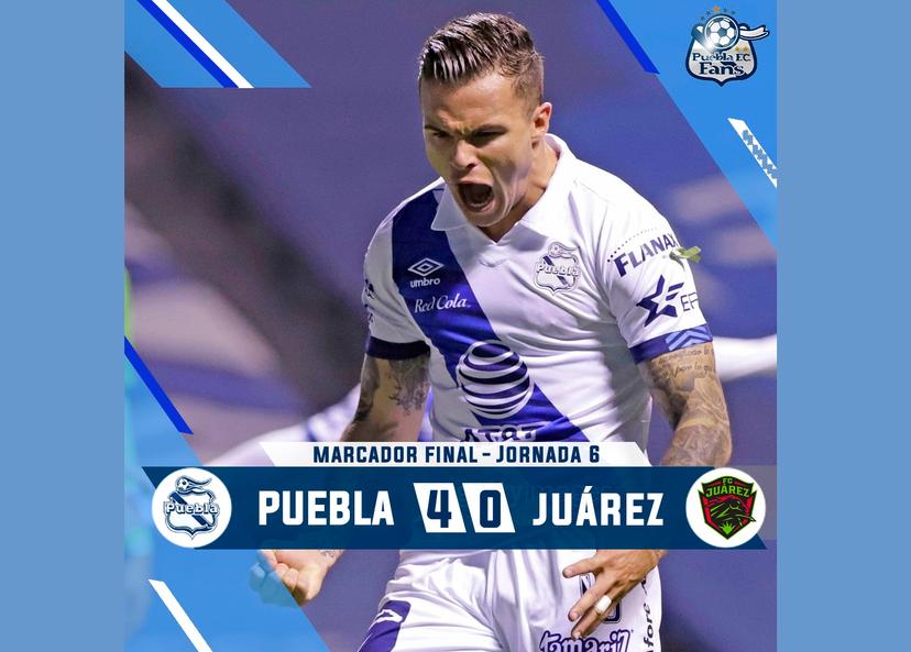 Por fin: golea el Puebla 4-0 a Juárez