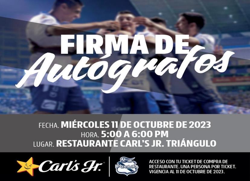 Este miércoles firma de autógrafos de jugadores del Club Puebla