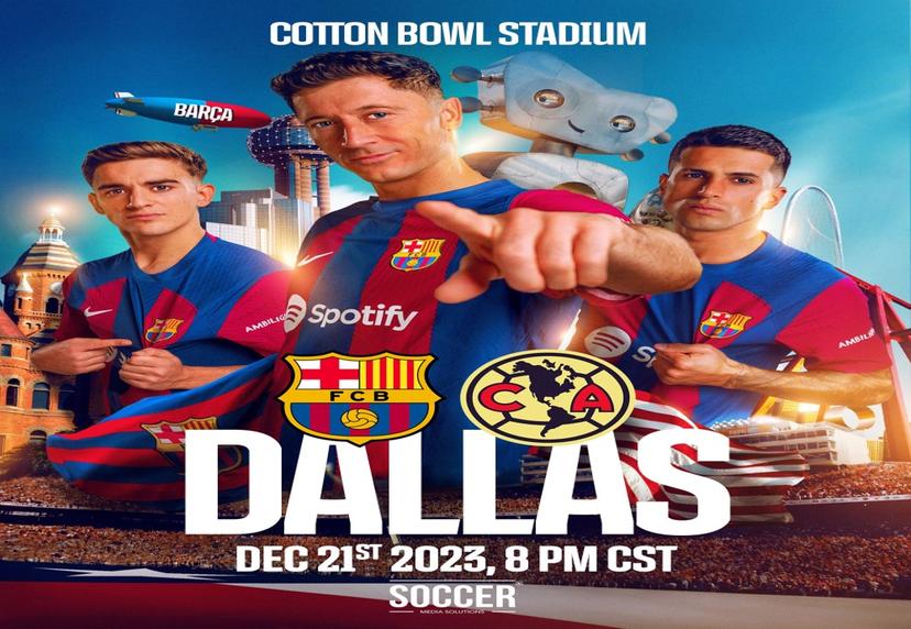 Barcelona y América se verán las caras en Dallas