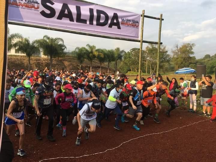 Sin miedo al Covid, corren cientos en el Ultra Trail Bambú Hueytamalco