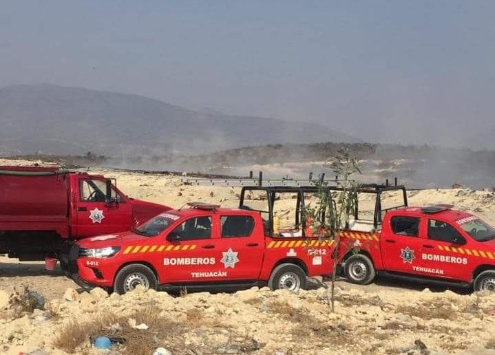 Continuarán trabajos por incendio en relleno sanitario de Tehuacán