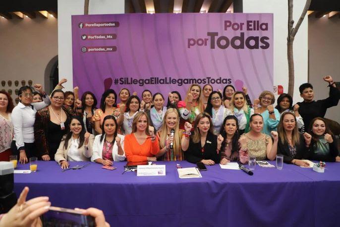 Feministas de Puebla afirman que Sheinbaum debe ser presidenta de México