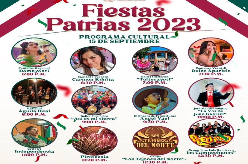 Conoce el programa de las fiestas patrias en Texmelucan