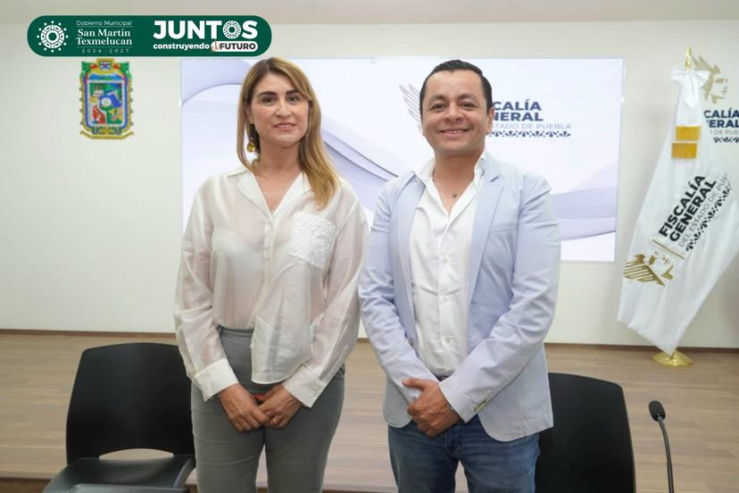 Texmelucan firma convenio con la FGE para instalar un módulo seguro de compra de vehículos