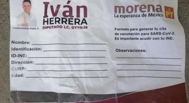 Balconea Barbosa a morenista por manipular vacunación